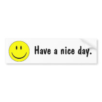 Have a nice day 1970's retro bumper sticker