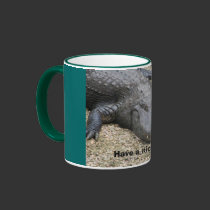 Have a nice day! Alligator Mug mugs