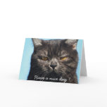 Have a nice day - Cat greeting card