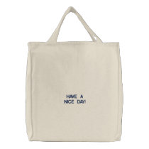 ¡HAVE A NICE DAY! embroidered bags by olegstore ¡HAVE A NICE DAY! embroidered bags