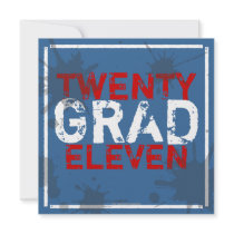 Have a Party Grunge Graduation Party Invitation