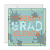 Have a Party Grunge Graduation Party Invitation