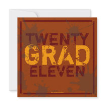 Have a Party Grunge Graduation Party Invitation