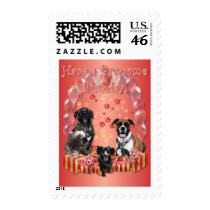 Have a Pawsome Birthday postage
