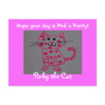 Have a pink n purrty day postcards