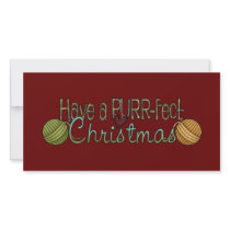Have A Purrfect Christmas photo cards by tshirtdart Have A Purrfect Christmas photo cards