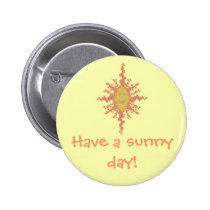 Have a sunny day! Sunburst Button buttons