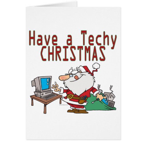 have a techy christmas computer geek santa card zazzle have a techy christmas computer geek santa card zazzle