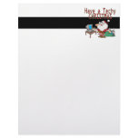 have a techy christmas computer geek santa letterhead