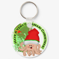 Have a Very Calamari Christmas! keychains by nextstopitaly Have a Very Calamari Christmas! keychains