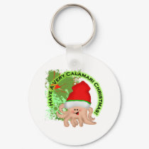 Have a Very Calamari Christmas! keychains