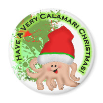 Have a Very Calamari Christmas! magnets
