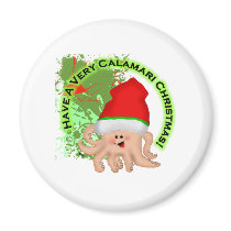 Have a Very Calamari Christmas! magnets