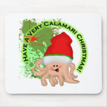 Have a Very Calamari Christmas! mousepads