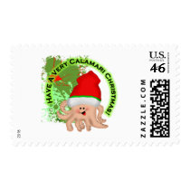 Have a Very Calamari Christmas! stamps