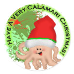 Have a Very Calamari Christmas! Stickers