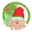 Have a Very Calamari Christmas! stickers by nextstopitaly Have a Very Calamari Christmas! stickers
