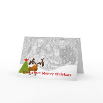 Have a Very Moo-ry Christmas cards by samack Have a Very Moo-ry Christmas cards