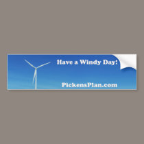 Have a Windy Day!  PP Bumper Sticker bumper stickers