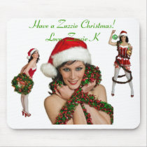 Have a Zuzzie Christmas! mousepads