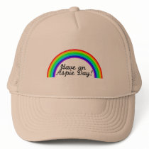 Have An Aspie Day (Rainbow) hats