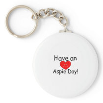 Have An Aspie Day (Smiley Hrt) Key Chains