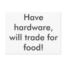 Have hardware postcards