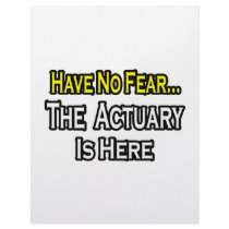 Have No Fear, The Actuary Is Here Letterhead Design