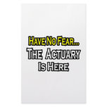 Have No Fear, The Actuary Is Here Stationery Paper