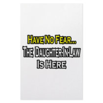 Have No Fear...The Daughter-In-Law Is Here stationery