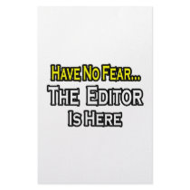 Have No Fear, The Editor Is Here stationery by Editor_Shirts Have No Fear, The Editor Is Here stationery