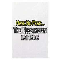 Have No Fear, The Electrician Is Here Personalized Stationery