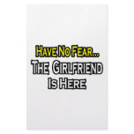 Have No Fear...The Girlfriend Is Here Stationery Design