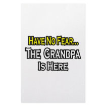 Have No Fear...The Grandpa Is Here Stationery Design