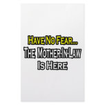 Have No Fear...The Mother-In-Law Is Here Personalized Stationery