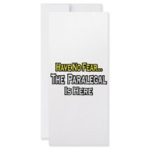 Have No Fear, The Paralegal Is Here Rack Card Design