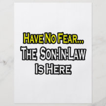 Have No Fear...The Son-In-Law Is Here Personalized Flyer