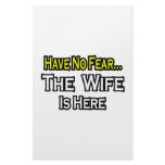 Have No Fear...The Wife Is Here Stationery Design
