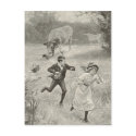 Have to run, antique image postcards
