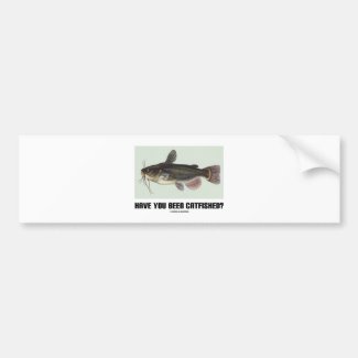Have You Been Catfished? (Catfish Illustration) Bumper Stickers