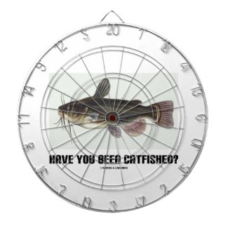 Have You Been Catfished? (Catfish Illustration) Dartboard With Darts