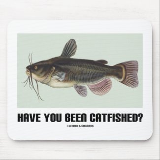 Have You Been Catfished? (Catfish Illustration) Mouse Pads
