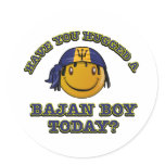 Have you hugged a Bajan Boy today? Round Sticker