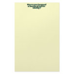 Have You Hugged a Banjo Player Today? Personalized Stationery