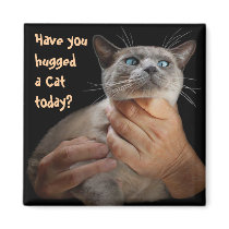 Have you hugged a Cat today? Fridge Magnet