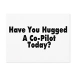 Have You Hugged A Co Pilot Today postcards