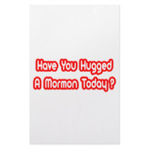 Have You Hugged A Mormon Today? stationery by Mormon_Shirts Have You Hugged A Mormon Today? stationery