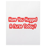 Have You Hugged A Nurse Today? Letterhead Design