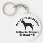have you hugged a Rottweiler Mommy today? Keychain