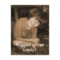 Have You Hugged a Tree Lately? Postcard by Carennedy Have You Hugged a Tree Lately? Postcard